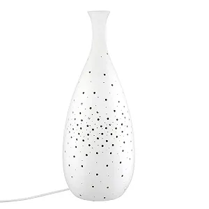 Настільна лампа GILDE Galaxy порцелянова 42 x 16 см Матова біла - Фото 1