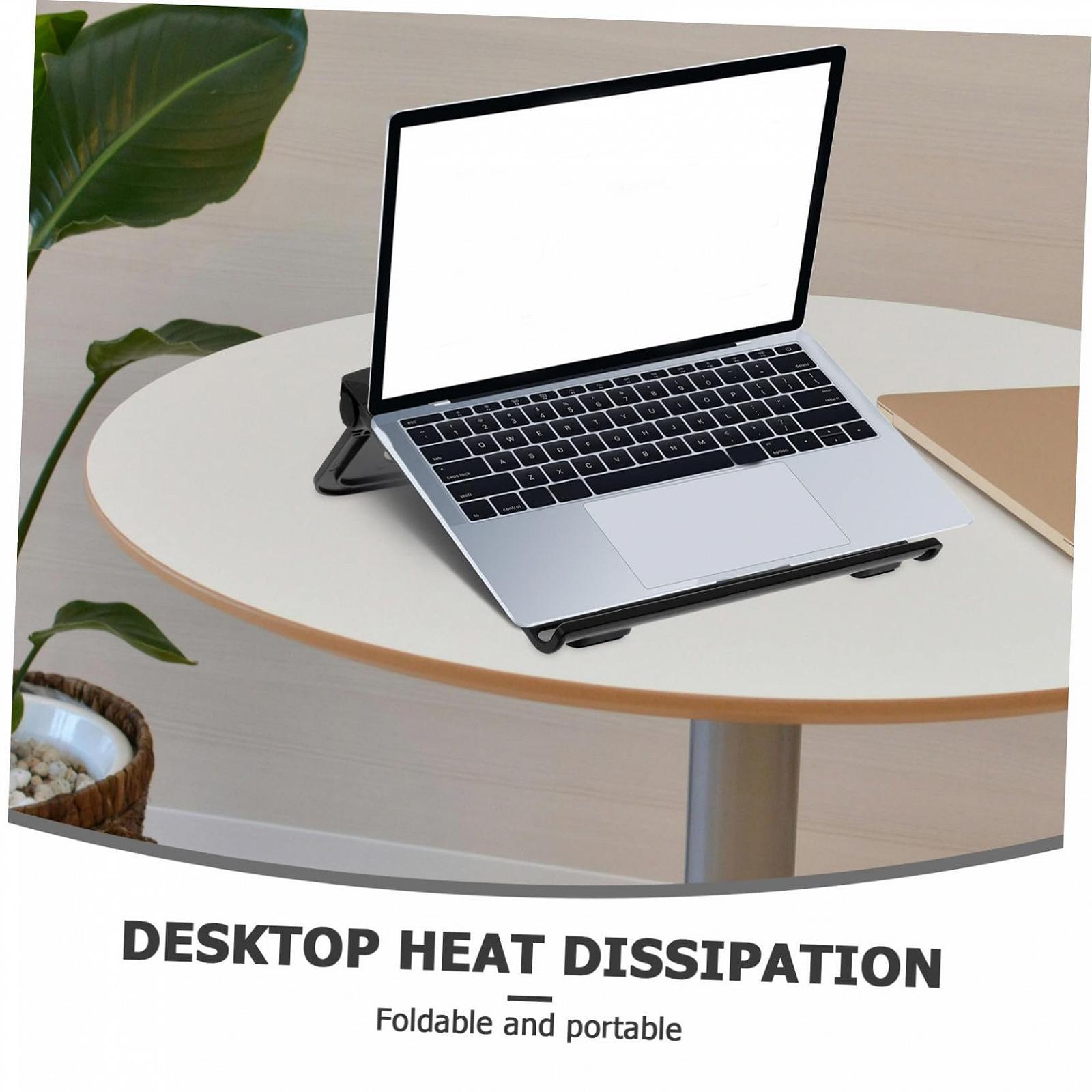 Підставка для ноутбука Sewroro ергономічна, вентильована, з міцного матеріалу, складана, регульована по висоті для настільного використання вдома, в офісі та під час подорожей, фото №6