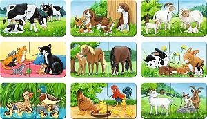 Пазл дитячий Ravensburger My First Puzzle Animal Families on the Farm 05072 9 x 2 деталі synthetic.ua - Фото 1