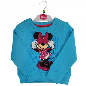 Толстовка ILOVEFANCYDRESS Minnie Mouse для девочек - розовый Disney свитер с глиттерным принтом Минни Маус для возраста 2-8 лет synthetic.ua - Фото 1