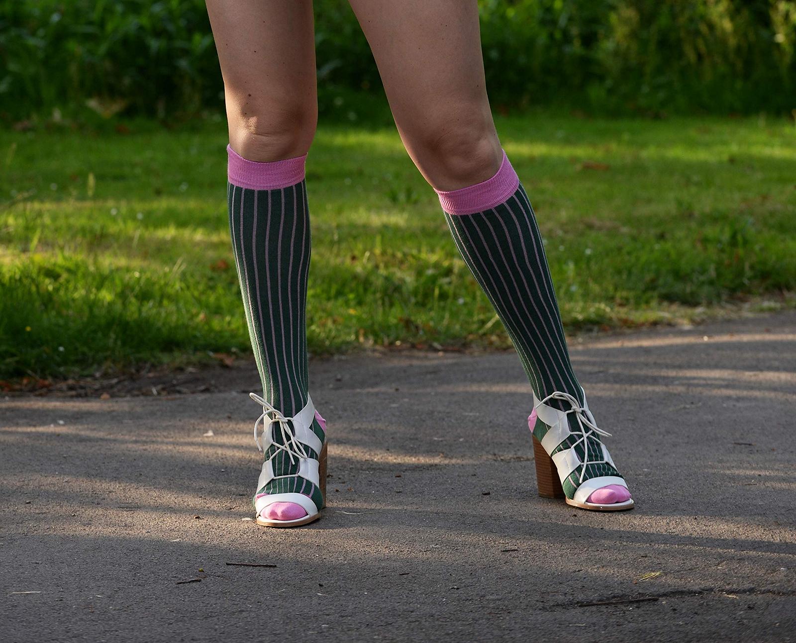 Шкарпетки до коліна Mysocks Унісекс В рубчик, фото №8