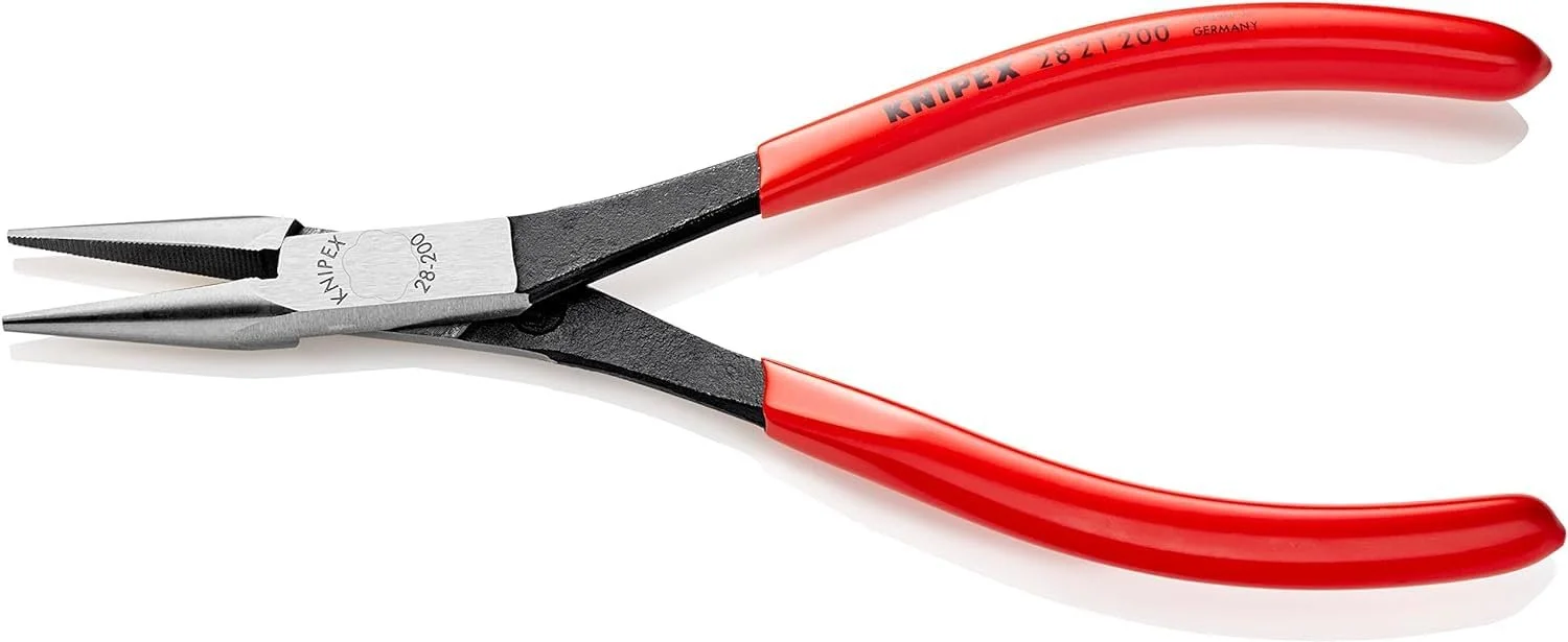 Плоскогубцы Knipex 28 21 200 черные атраментированные с пластиковым покрытием 200 мм, фото №2 Плоскогубцы Knipex 28 21 200 черные атраментированные с пластиковым покрытием 200 мм, фото №2