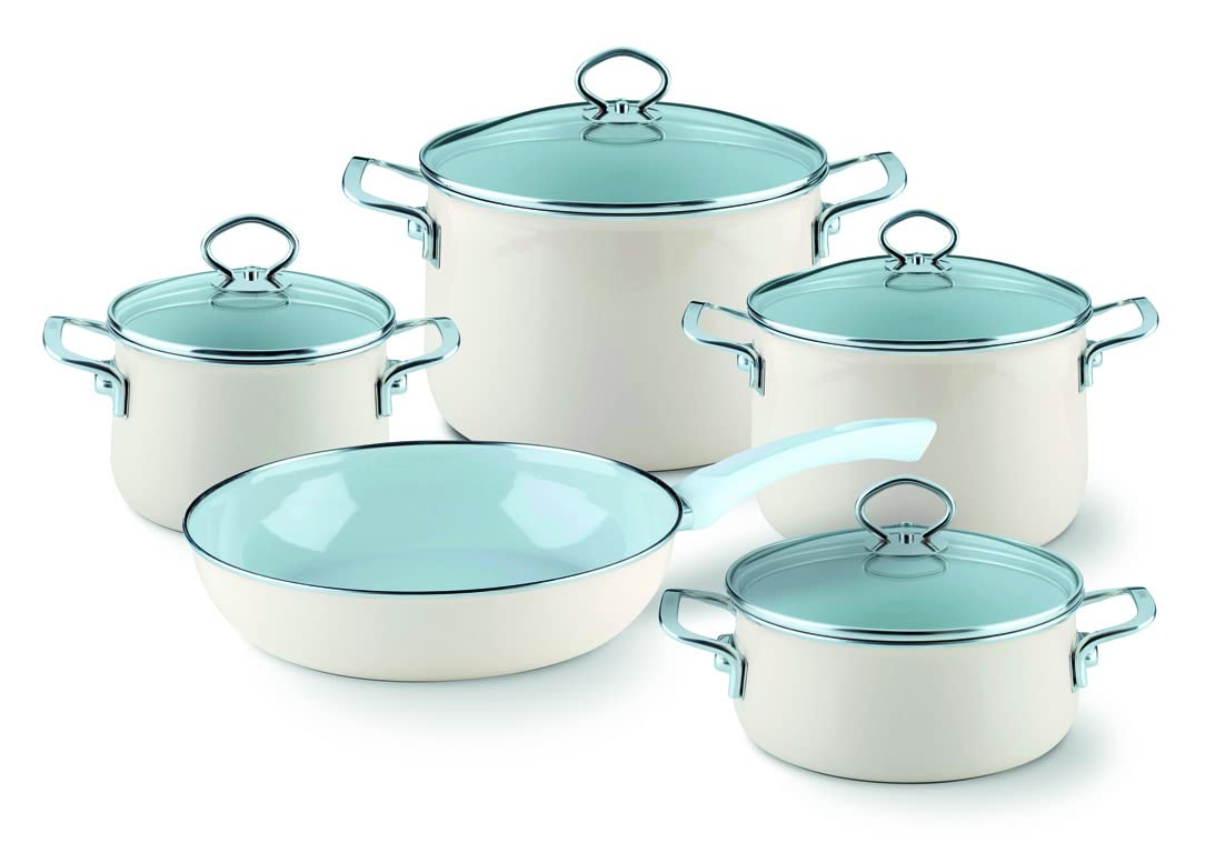 Кастрюля Riess Nouvelle-Avorio Top 3000 0707-011 со стеклянной крышкой 16 см Слоновая кость, фото №2