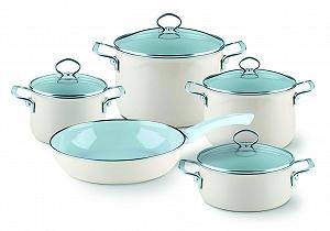 Сковорода Riess Nouvelle-Avorio Top 3000 Эмалированная Диаметр-28 см Молочно-коричневая synthetic.ua - Фото 1