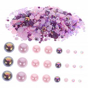 Бусины ABS 60 г и полукруглые бусины из водных бриллиантов для DIY украшений для ногтей AB цветов Идеальное украшение для ногтей и шармов для ногтей - Фото 1