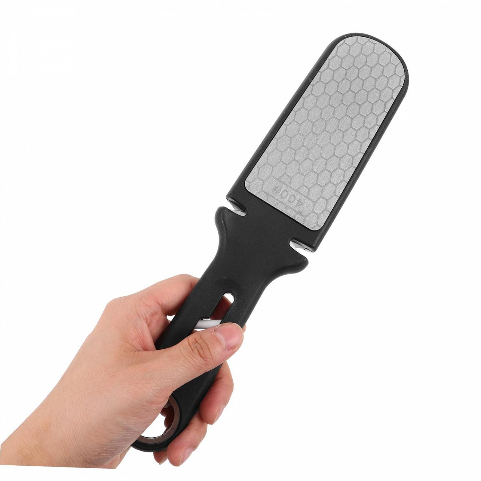 Точилка для ножей VALICLUD многофункциональная из нержавеющей стали с эргономичной ручкой портативная, фото №4