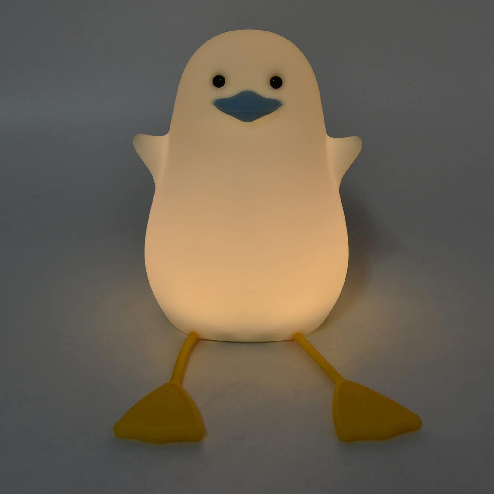 Нічник Cyrank Duck Перезаряджуваний Duck Lamp Сенсорна LED нічна лампа Силіконова Кавайна Декор кімнати для підлітків Лампа на прікроватну тумбочку (#1), фото №5