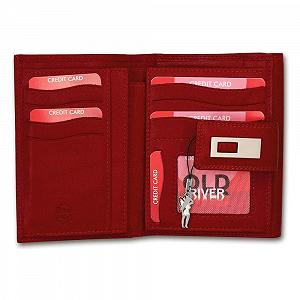 Кошелек Кожаный Old River OPD701R Красный 11 x 3 x 14 см synthetic.ua - Фото 1