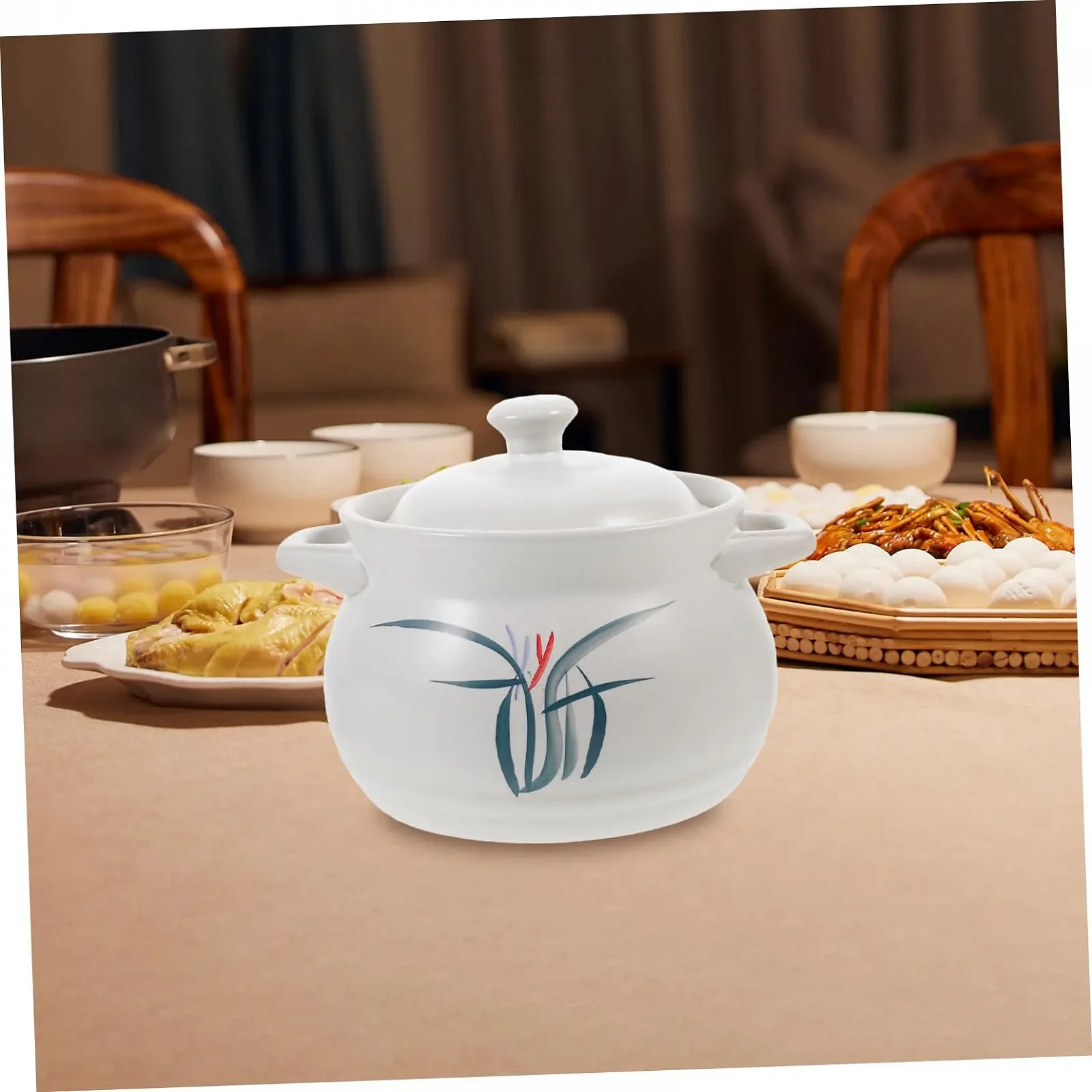 Кастрюля для супа GLEAVI керамическая жаростойкая, фото №4