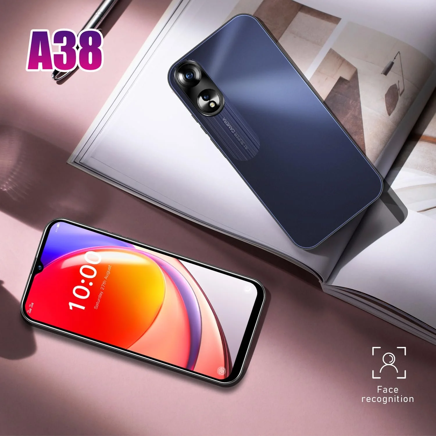 Смартфон JoyHandy Hot40Pro 6.3" 3/32GB 4G Android 12 Dual SIM Black, фото №5