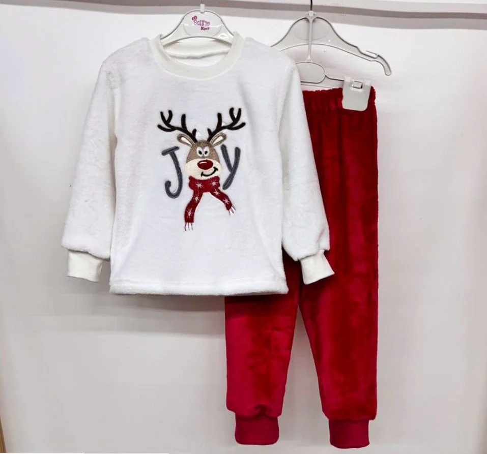 Тепла новорічна піжама для дітей від 98 до 158 см, фото №4