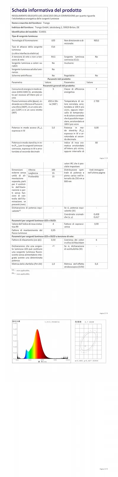 Настільна лампа Trango 2017-21C-L LED сенсорна з бежевим скляним абажуром E14 5 Вт 2700 К Бежевий, фото №13