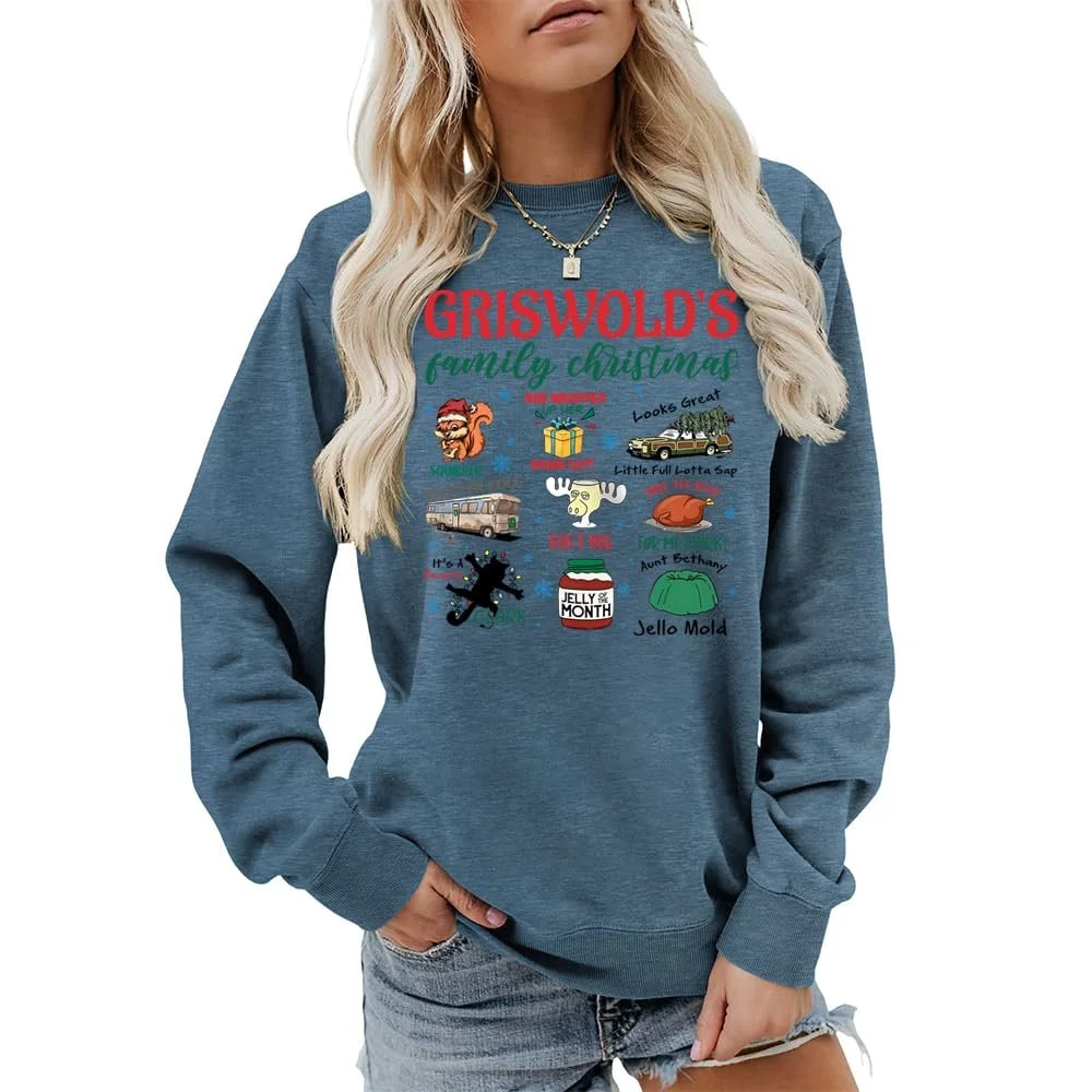 Женский свитшот MLZHAN Griswold's Tree Farms Рождественская елка, фото №1