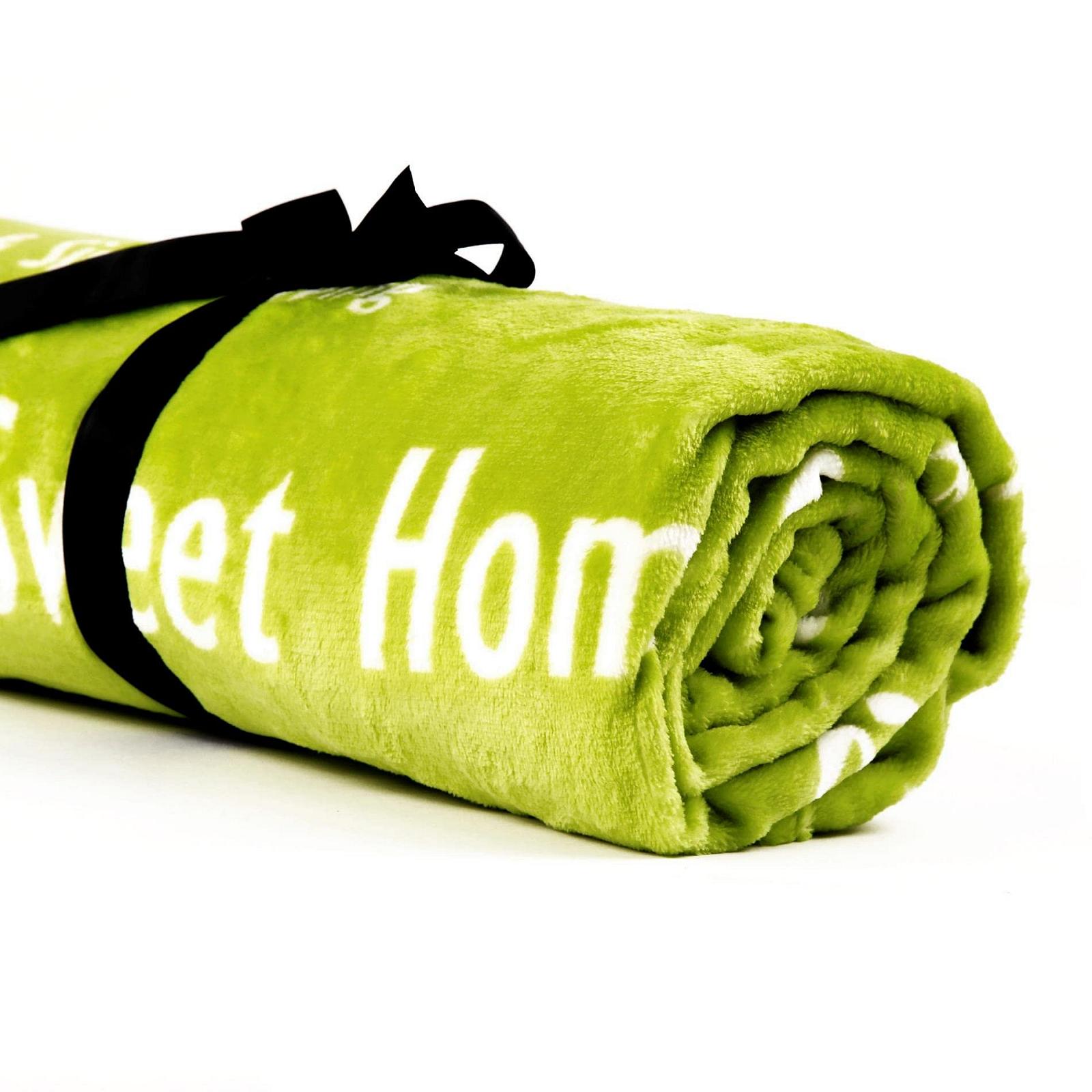 Плед Фланелевий ESTEXO з літерами 170 x 130 см Ківі, фото №2