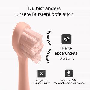 Змінні насадки для звукової зубної щітки Wondersmile Жорсткі Atomic Rose (4 шт.) synthetic.ua - Фото 1