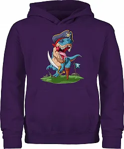 Детская Толстовка Shirtracer Динозавр T-Rex Динозавр Пиратское Приключение с TRex Пират Trex - Фото 1