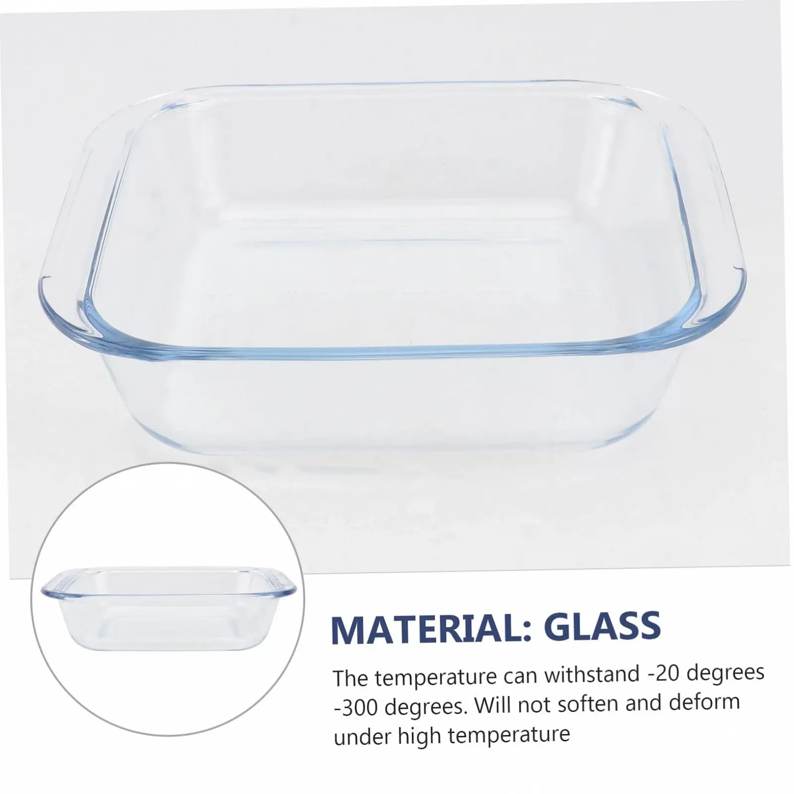 Форма для запекания стеклянная жаростойкая для духовки и микроволновой печи, фото №3