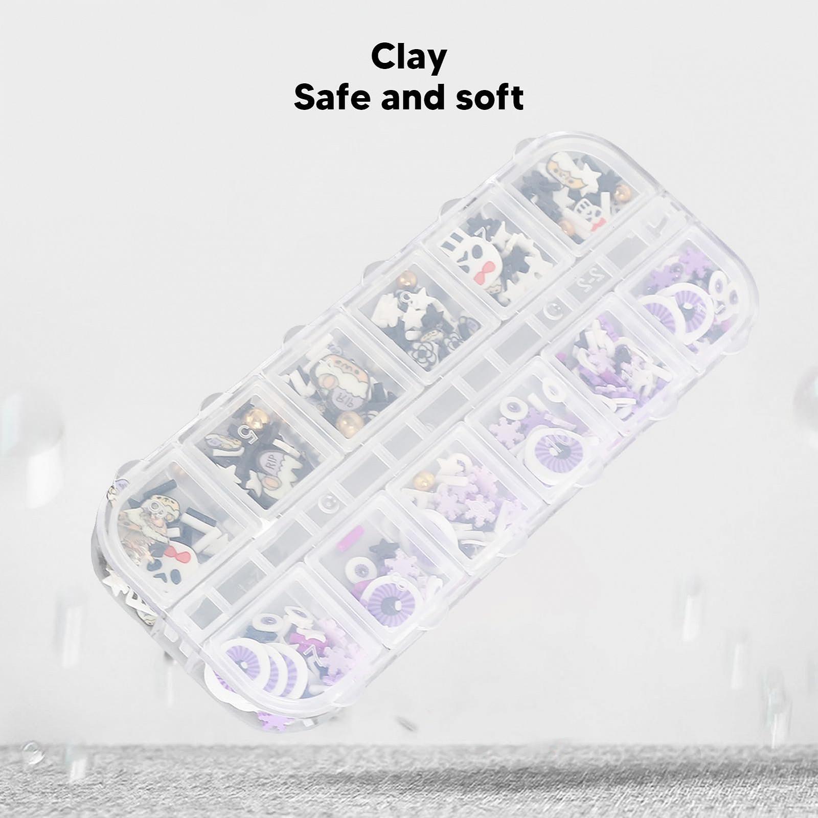 Патчи керамические для ногтей 2 коробки Halloween стиль украшения для ногтей декор для самодельного маникюра, фото №4