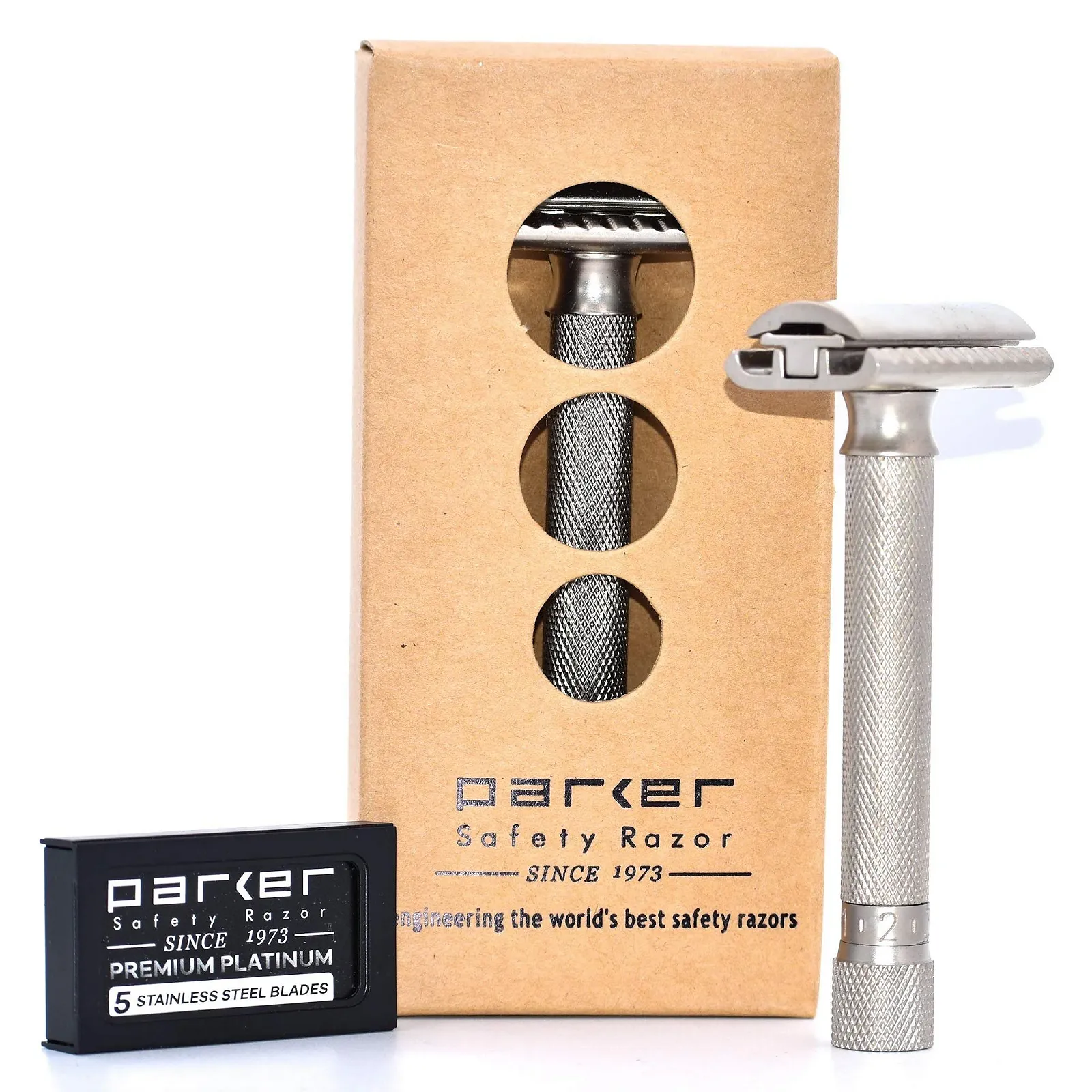 Т-образная бритва Parker Variant Adjustable Chrome 5 лез, фото №1 Т-образная бритва Parker Variant Adjustable Chrome 5 лез, фото №1