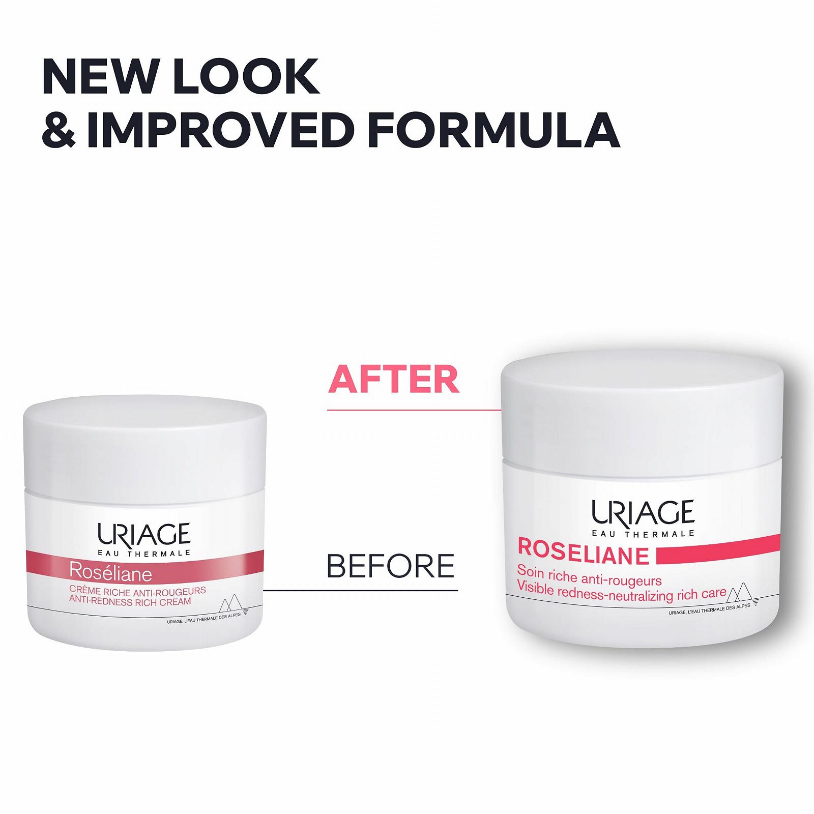 Крем для обличчя Uriage Roseliane Rich Cream проти почервонінь для сухої та чутливої шкіри 50 мл, фото №9 Крем для обличчя Uriage Roseliane Rich Cream проти почервонінь для сухої та чутливої шкіри 50 мл, фото №9