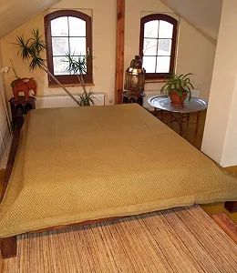 Покривало Друкований Блок Guru-Shop Бавовна Зелений synthetic.ua - Фото 1