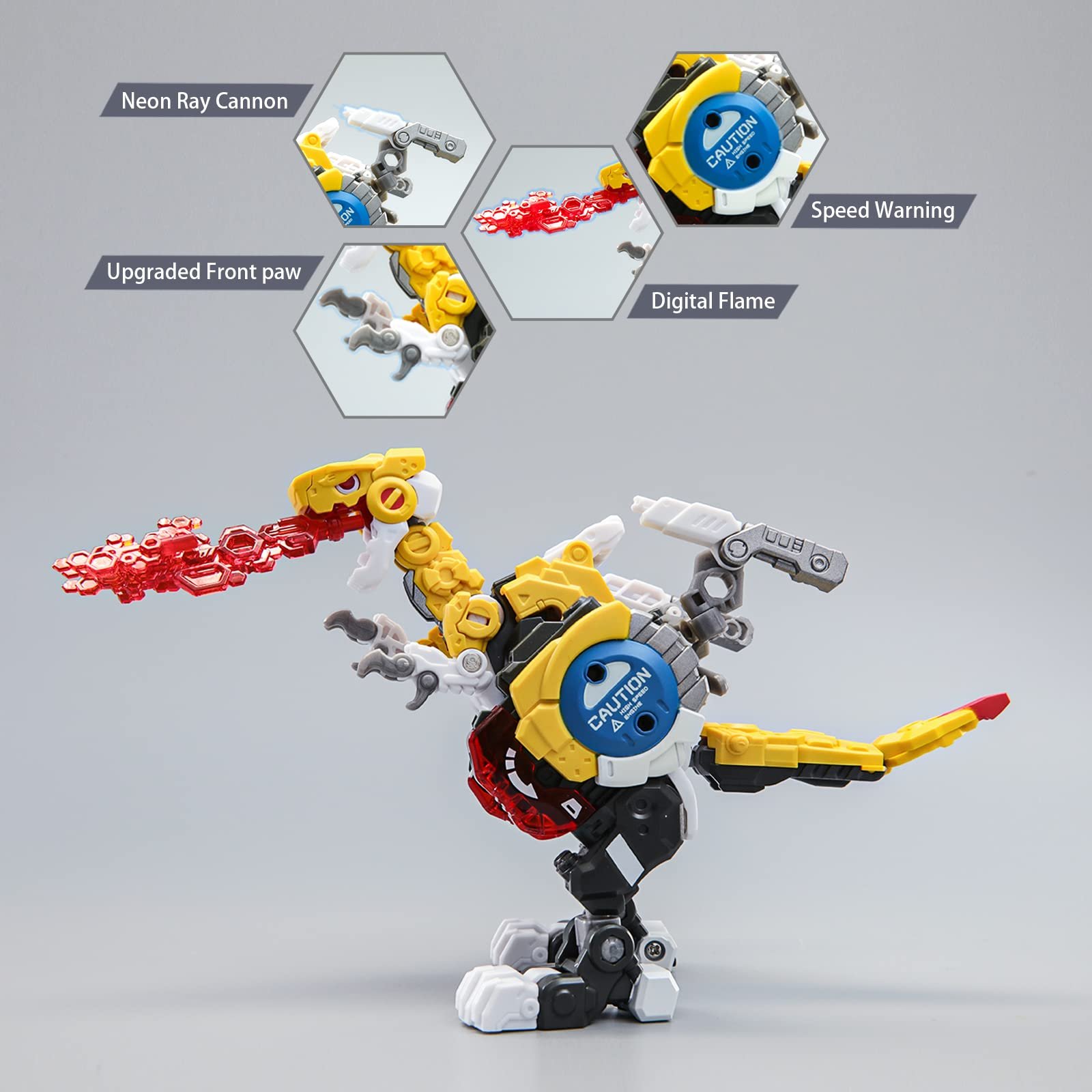 Фигурка-трансформер 52TOYS Beastbox Megadio Series, разноцветная, фото №4