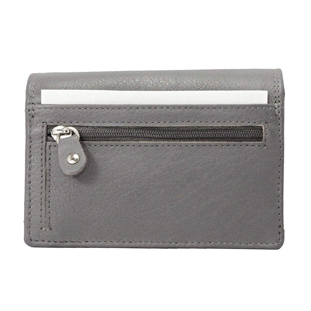Кошелек Arrigo Unisex Adult Harmonica кожаный Серый, Серый, фото №2