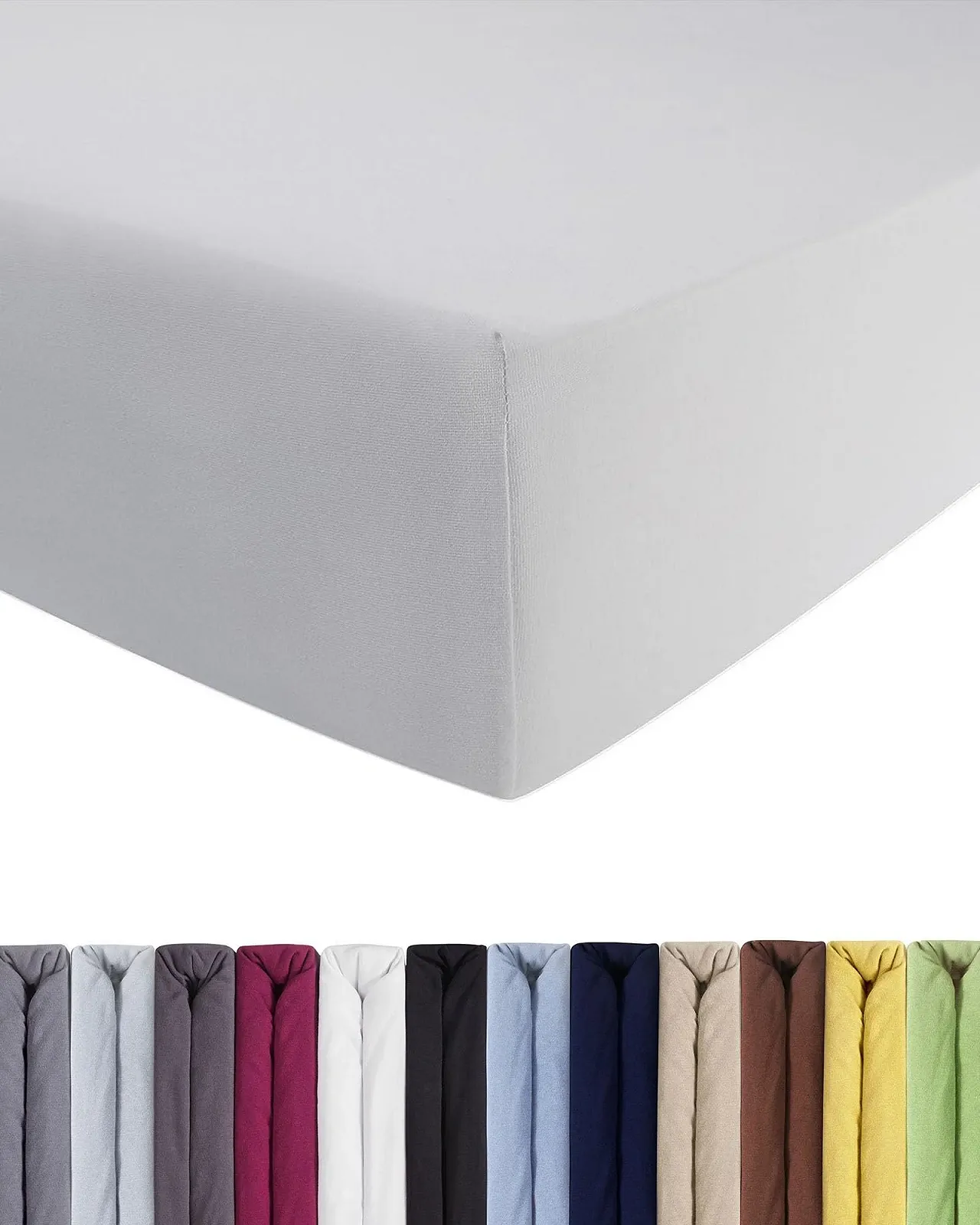 Простирадло натяжне Jersey ENTSPANNNO для водяних та пружинних ліжок з ворсованої бавовни, фото №1 Простирадло натяжне Jersey ENTSPANNNO для водяних та пружинних ліжок з ворсованої бавовни, фото №1