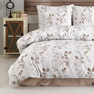 Комплект постельної білизни Buymax 4 предмети 135 x 200 см 80 x 80 см 100% бавовна Renforcé на блискавці - Фото 1