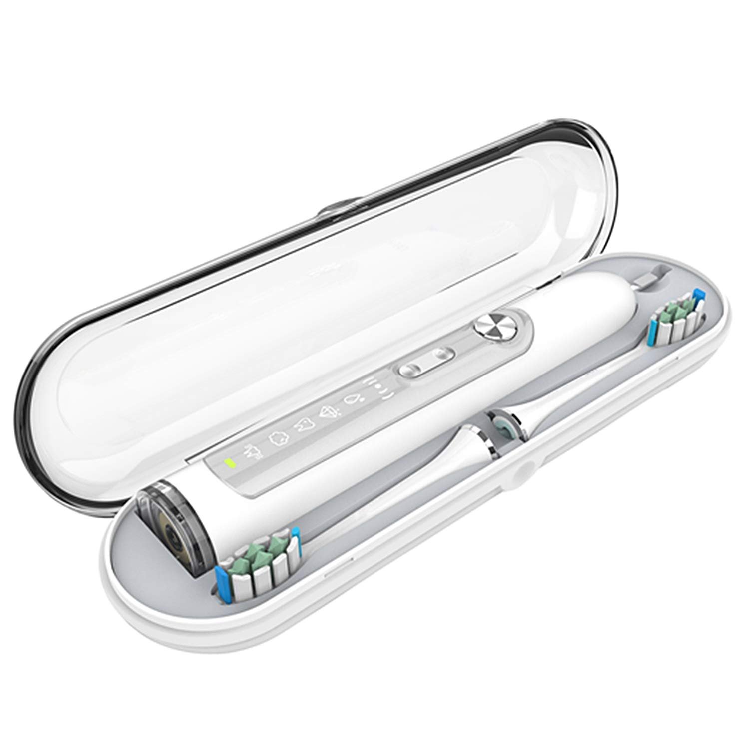 Звуковая зубная щетка Promedix PR-750 Diamond Smile, водонепроницаемая IPX7, электрическая, беспроводная, 5 режимов, таймер, 3 уровня мощности, 3 насадки, белая или черная, фото №4