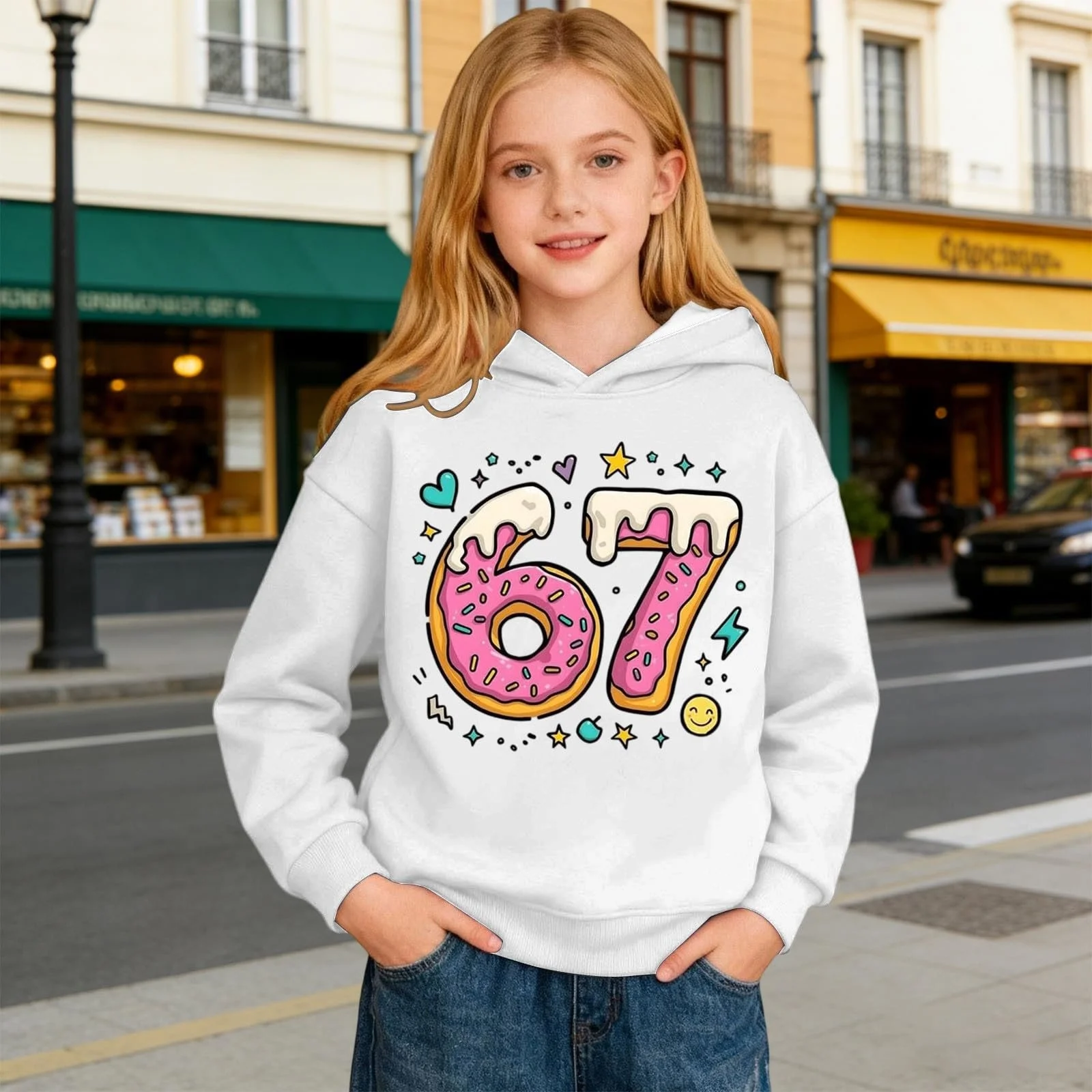 Дитячий худі з принтом, м'яка флісова, фото №2