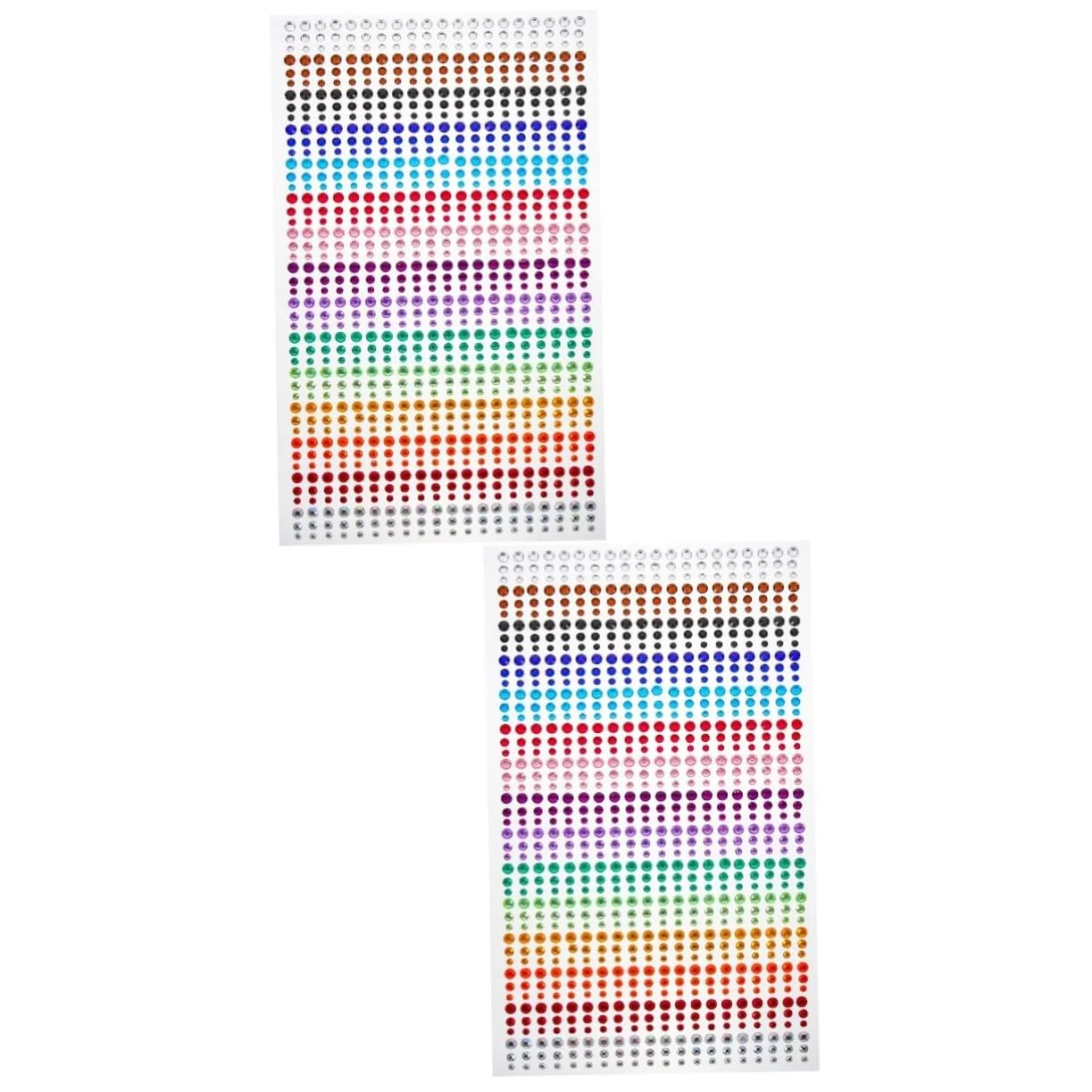 Наклейки зі стразами для манікюру 2 аркуші Різдвяні прикраси Стрази, фото №1