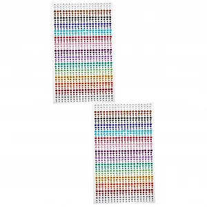 Наклейки зі стразами для манікюру 2 аркуші Різдвяні прикраси Стрази - Фото 1