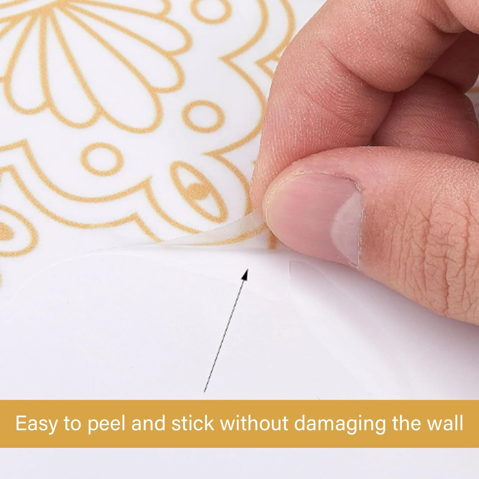 Наклейки на стіну ORIGACH Boho Mandala Mid-Century Vintage вінілові 116 x 39 см, фото №5