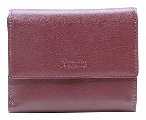 Кошелек кожаный Esquire Viktoria RFID 12 см, бордовый, RFID кошелек - Фото 1