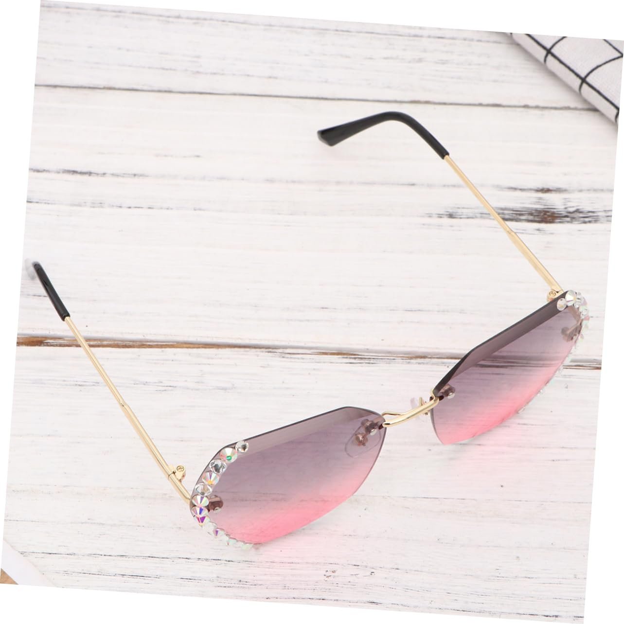 Сонцезахисні окуляри PACKOVE зі стразами, 2 шт, фото №6