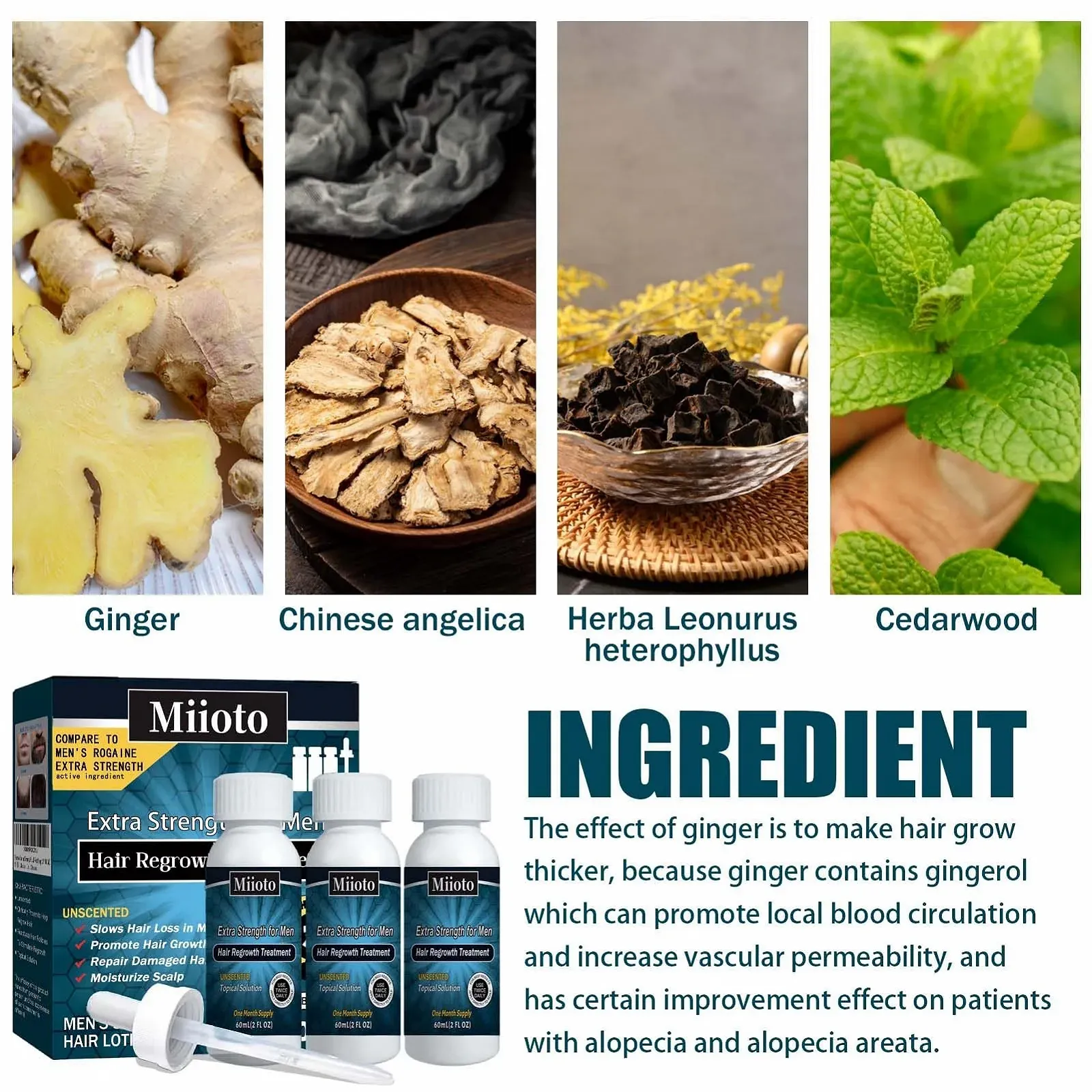 Сыворотка Miioto для роста волос, 180 мл, фото №1