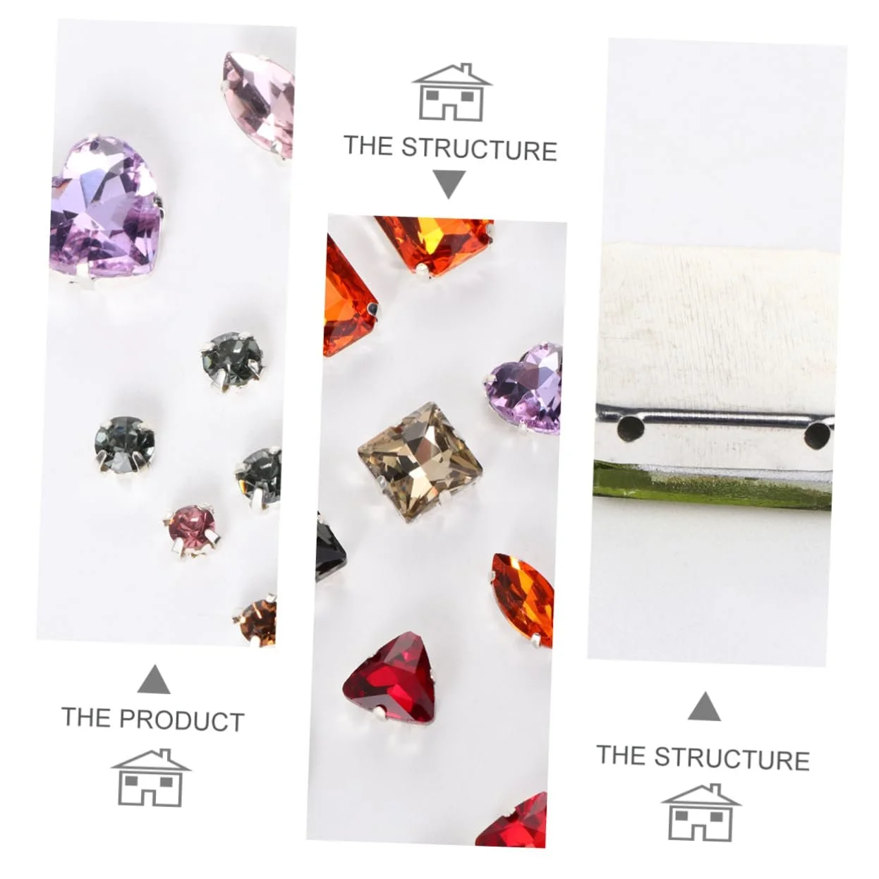 Стрази Скляні NUOBESTY 50 шт., фото №9