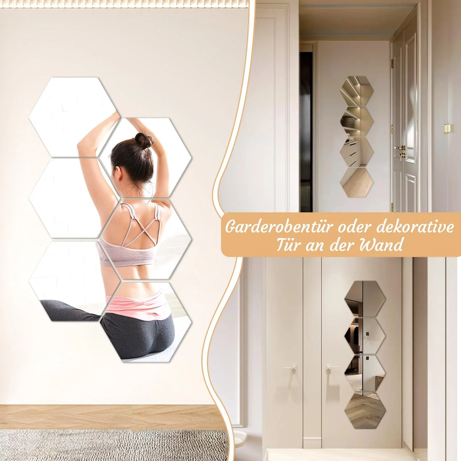 Дзеркальні наклейки Hexagon Mirror Acrylic 24 шт. Самоклеючі Шестикутні, фото №4 Дзеркальні наклейки Hexagon Mirror Acrylic 24 шт. Самоклеючі Шестикутні, фото №4
