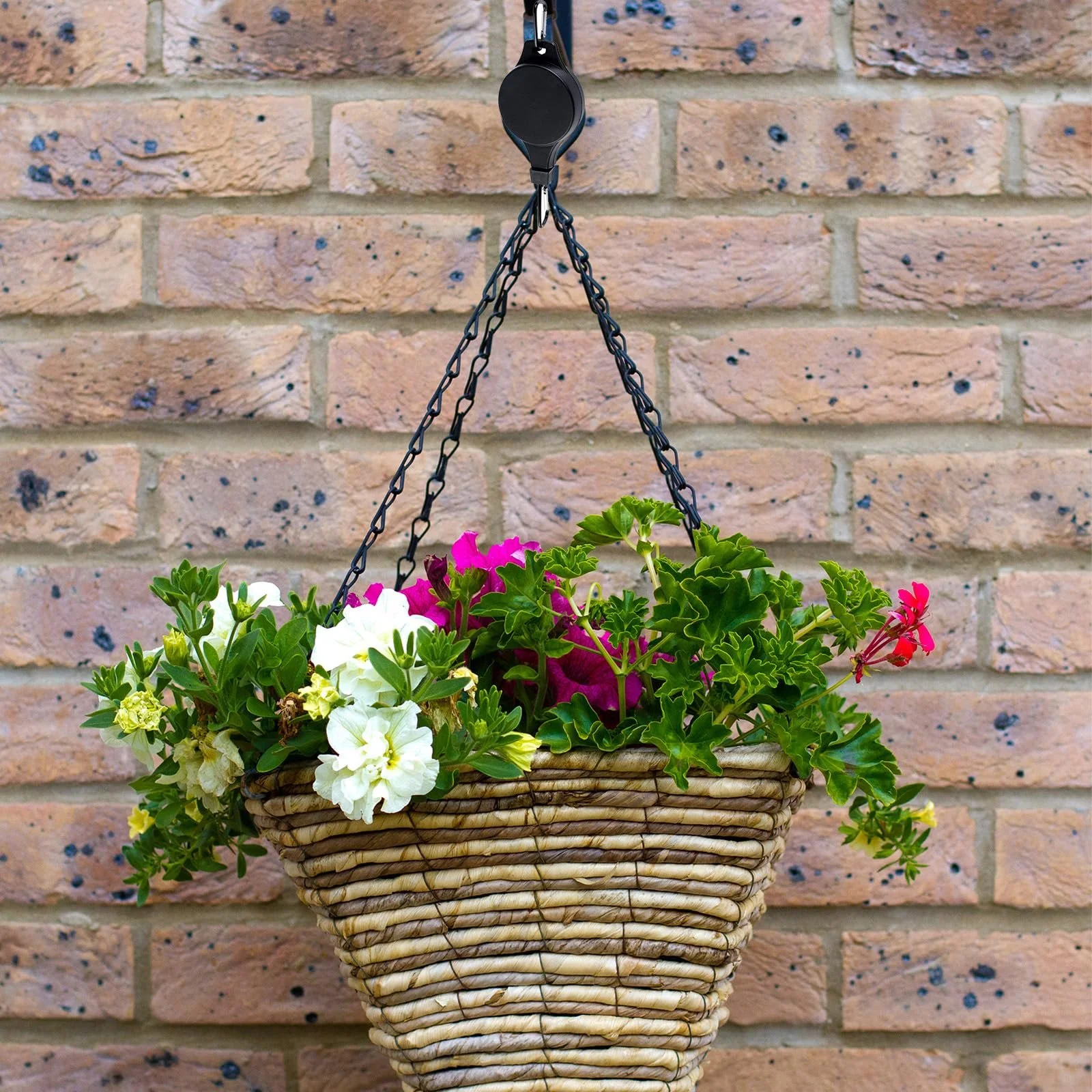 Крючки для подвесных корзин выдвижные с регулируемым механизмом, черные, 2 шт., фото №6