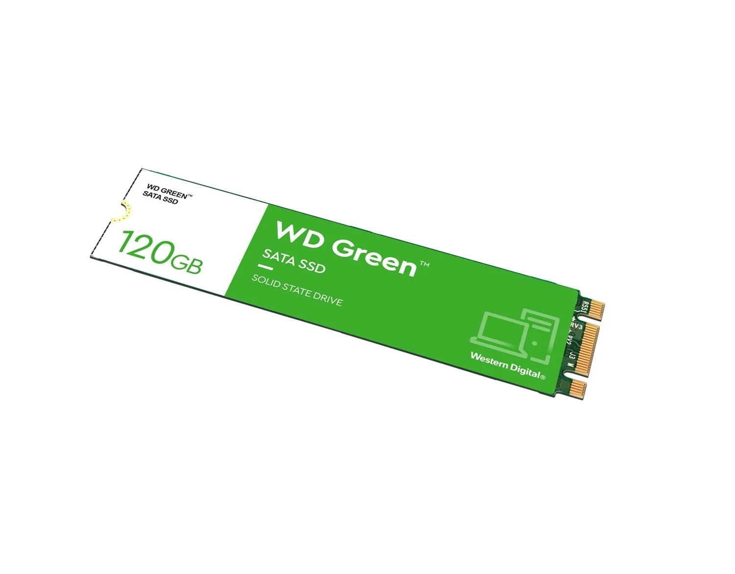 Внутрішній SSD-накопичувач WD Green 120 GB M.2 545 МБ/с Green, фото №3