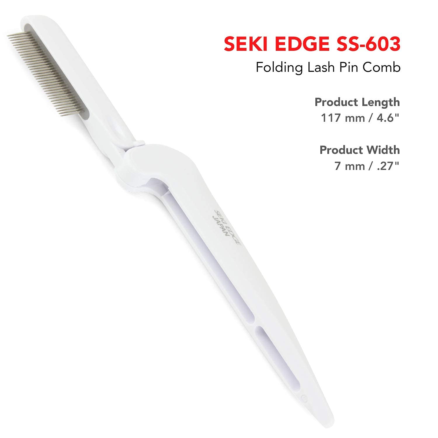 Расческа для ресниц Seki Edge Folding Lash Pin Comb, фото №7 Расческа для ресниц Seki Edge Folding Lash Pin Comb, фото №7