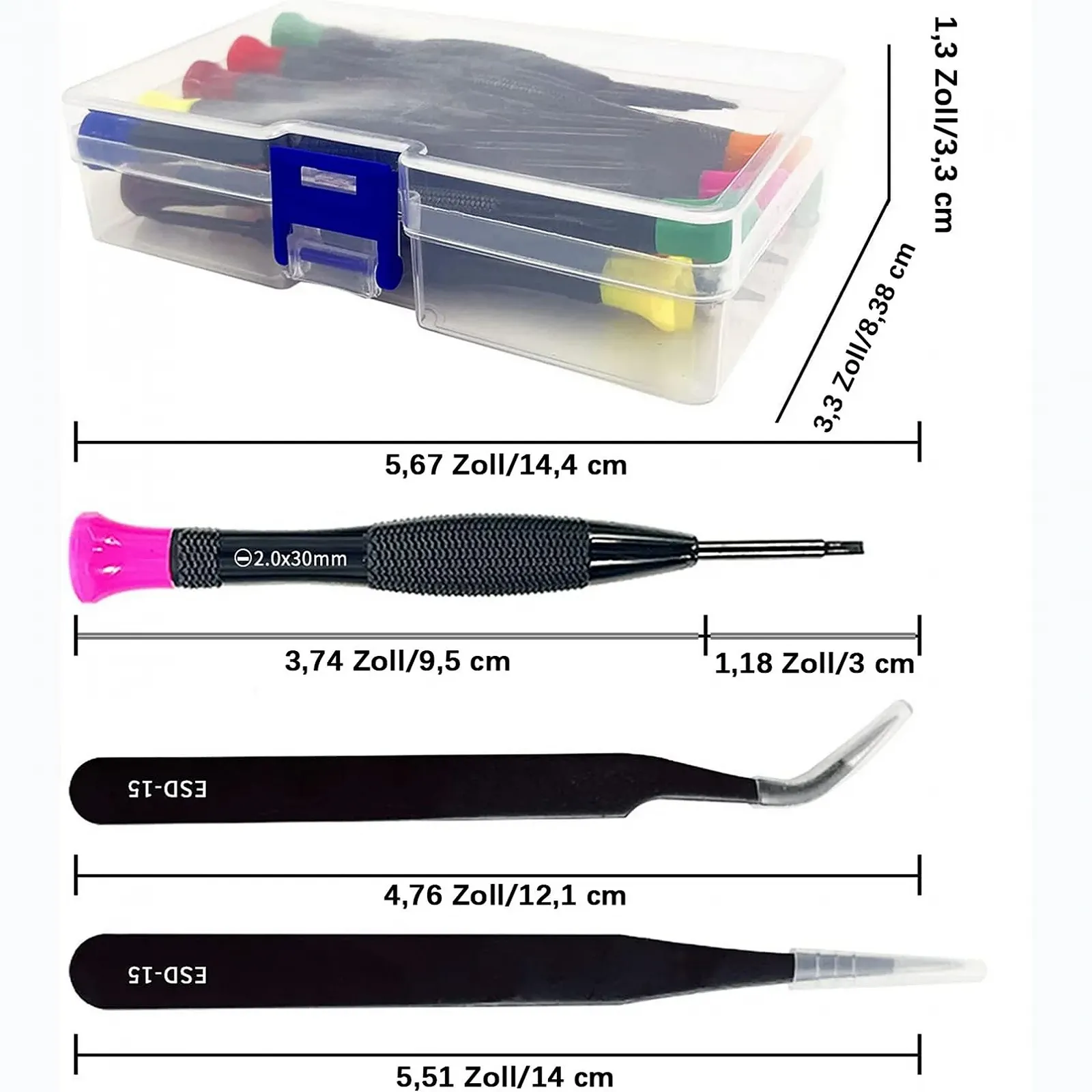 Набір викруток Tczecoo 18 штук міні прецизійний механічний, фото №5
