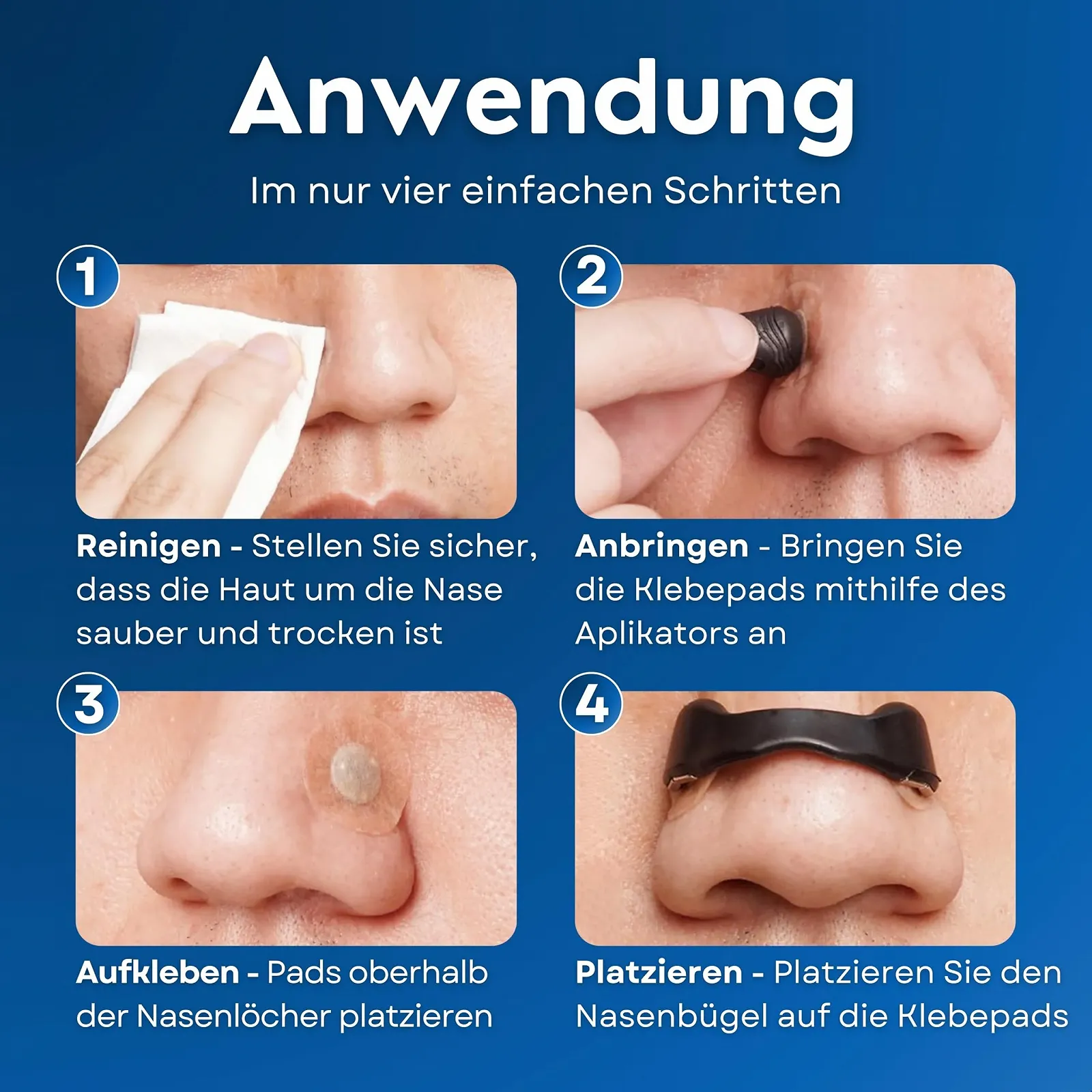 Пластир на ніс магнітний 60 шт на 30 днів магнітні смужки для носа для кращого сну та дихання, фото №2