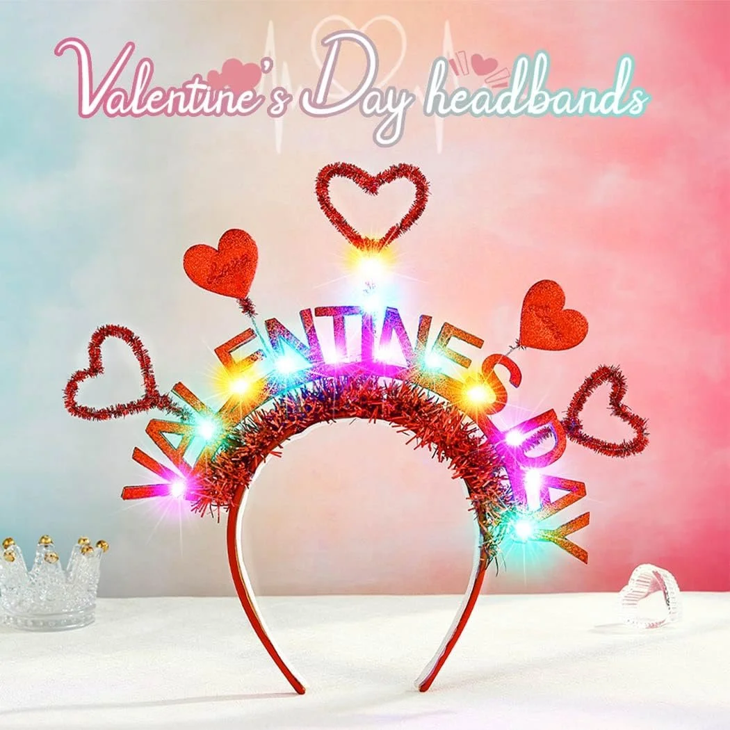 Обруч для волос со светодиодами Сердце, фото №2