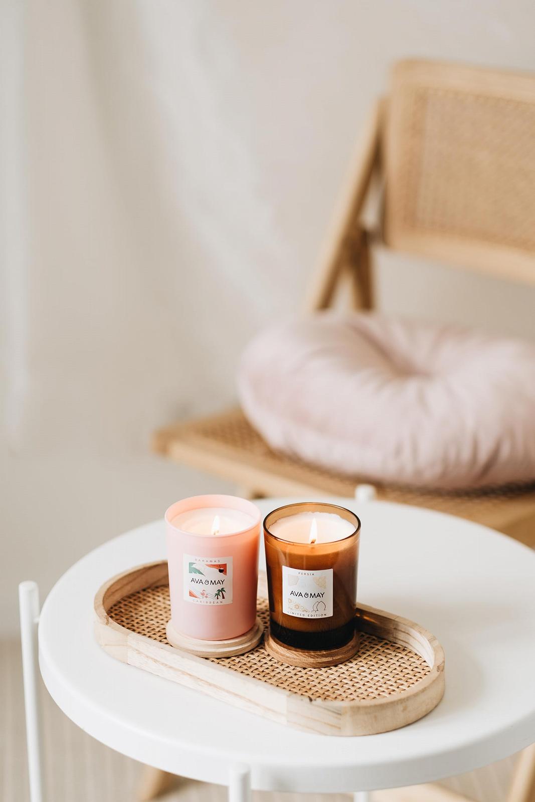 Набір свічок AVA & MAY 1 x Bahamas та 1 x Persia з соєвого воску Час горіння 40 годин, фото №2 Набір свічок AVA & MAY 1 x Bahamas та 1 x Persia з соєвого воску Час горіння 40 годин, фото №2