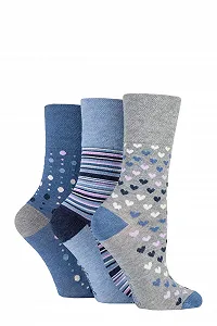 Шкарпетки жіночі Sockshop Gentle Grip Bamboo, набір 3 пари - Фото 1