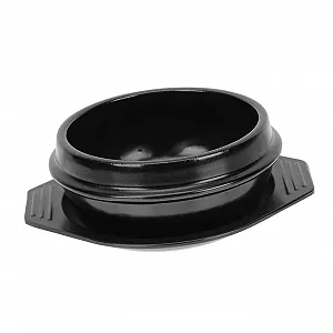 Керамическая кастрюля VANZACK жаропрочная без покрытия с подставкой - Фото 1