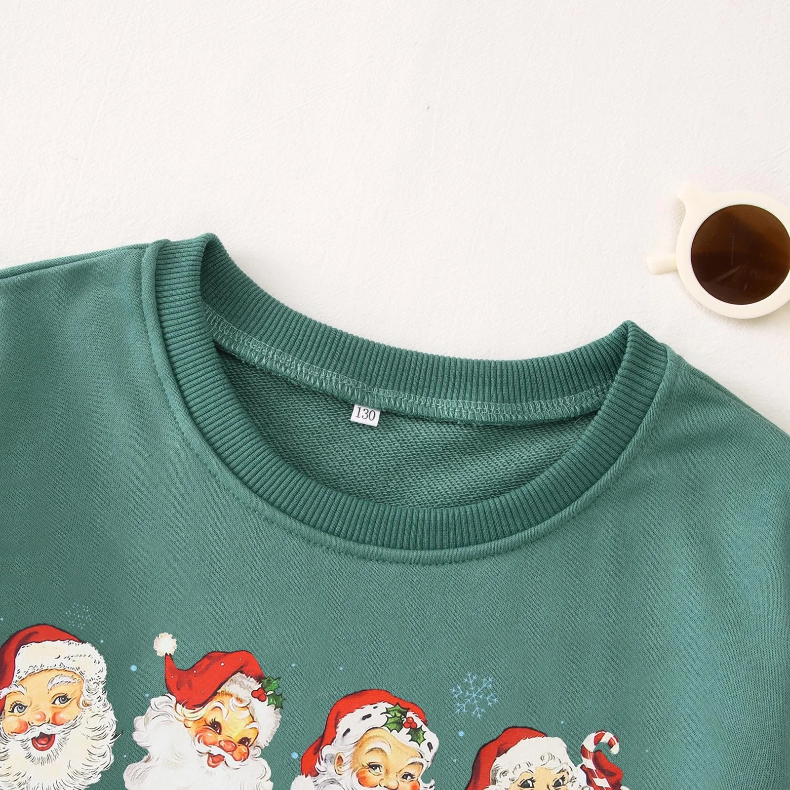 Детский рождественский свитшот для мальчиков и девочек Рождественский джемпер с принтом Санты Праздничная одежда Зимняя детская одежда Хлопковый пуловер с круглым вырезом и длинными рукавами, фото №7 Детский рождественский свитшот для мальчиков и девочек Рождественский джемпер с принтом Санты Праздничная одежда Зимняя детская одежда Хлопковый пуловер с круглым вырезом и длинными рукавами, фото №7