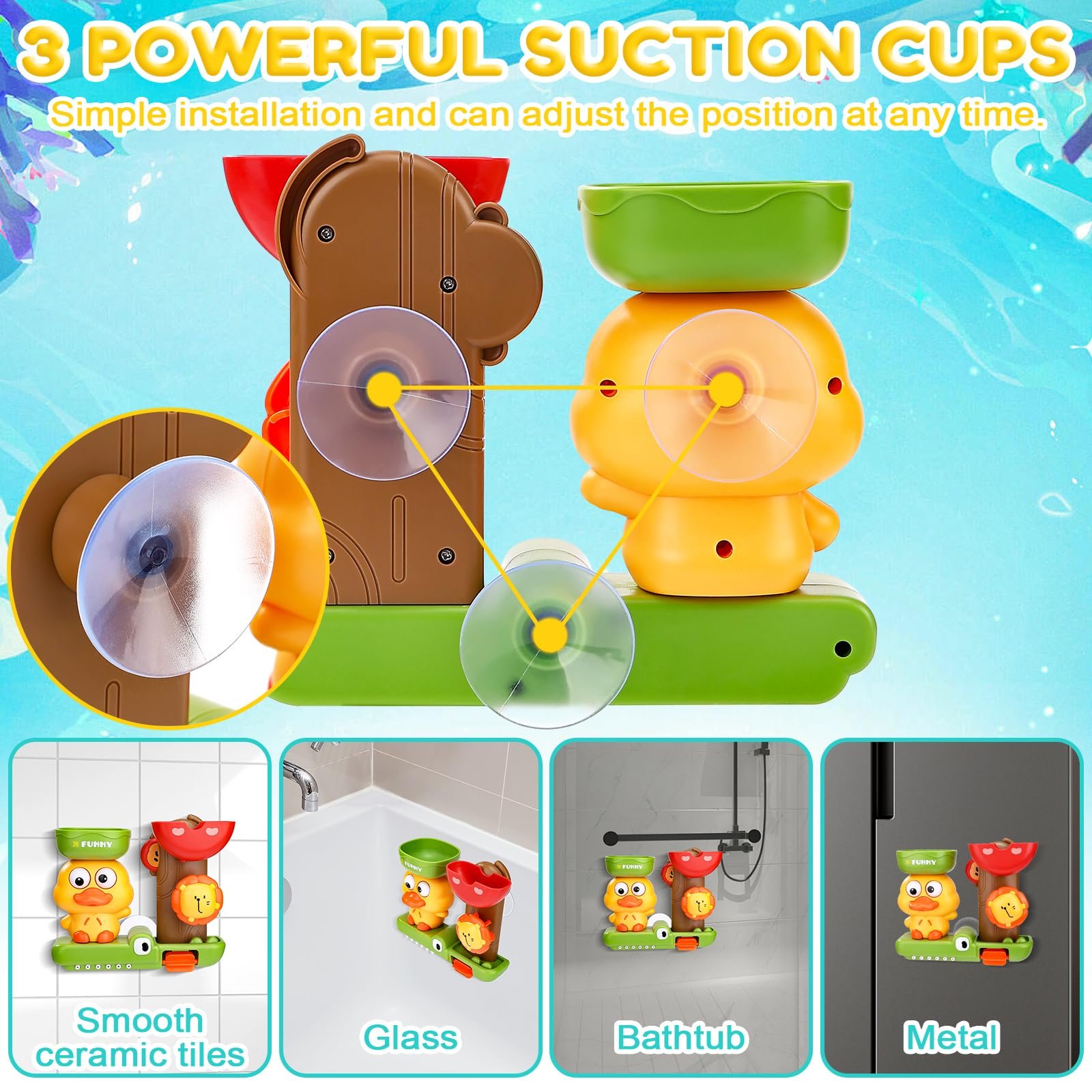 Игрушка для ванны Утка Лев для детей, фото №3